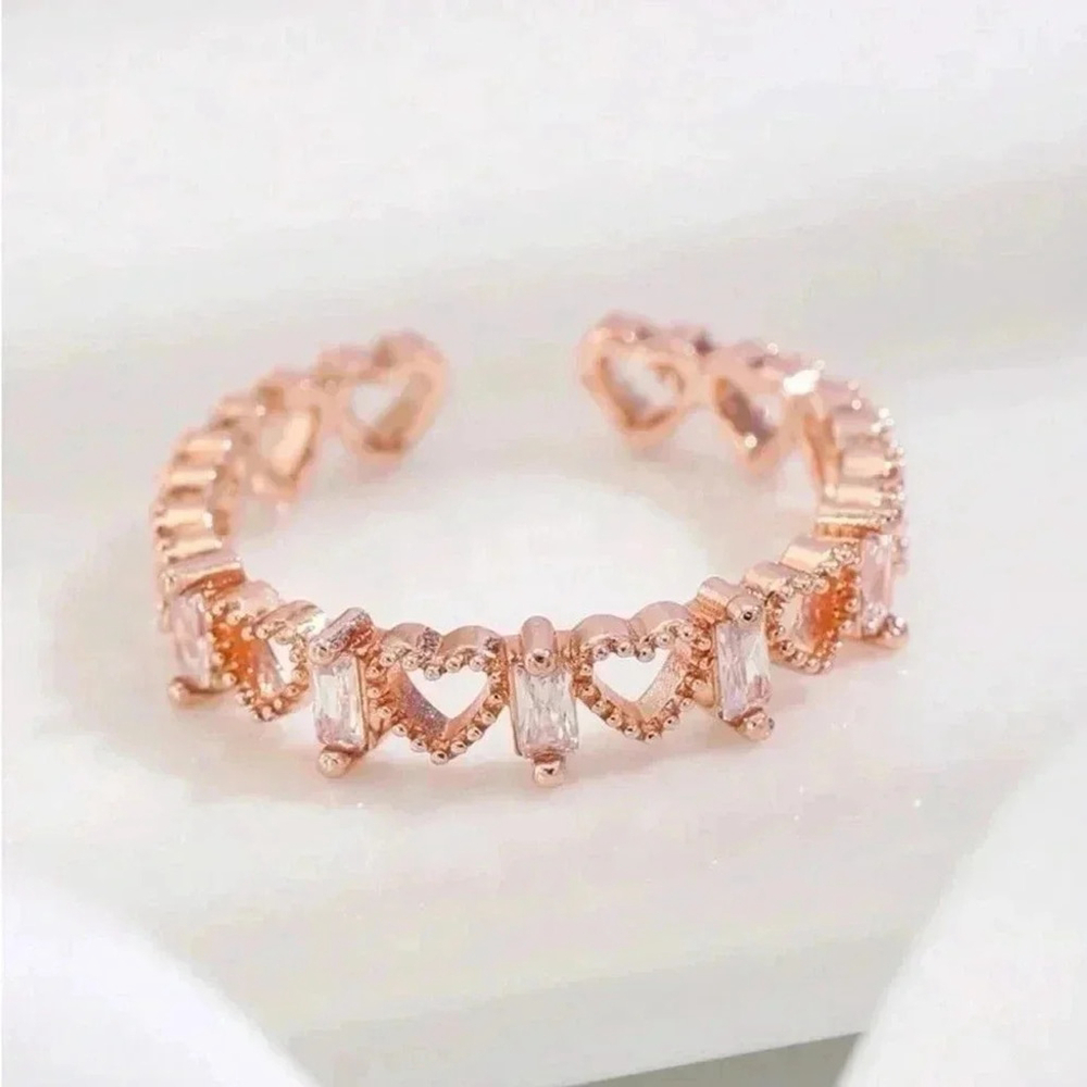 ⚠️Clearance Rose Gold Heart Design Ring - Picture 5 of 5